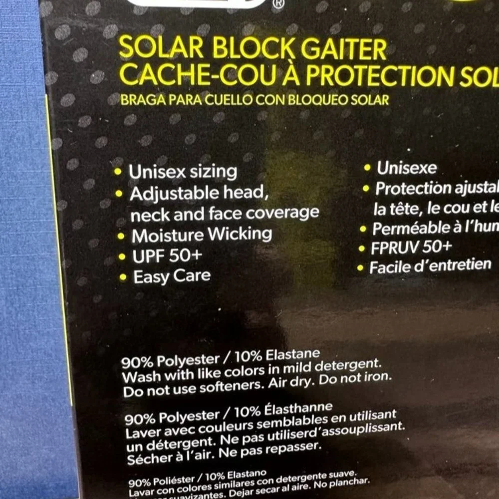 NWT PGA Tour Golf UPF50 Solar Block Gaiter Size S/M (White) *UNOPENED*